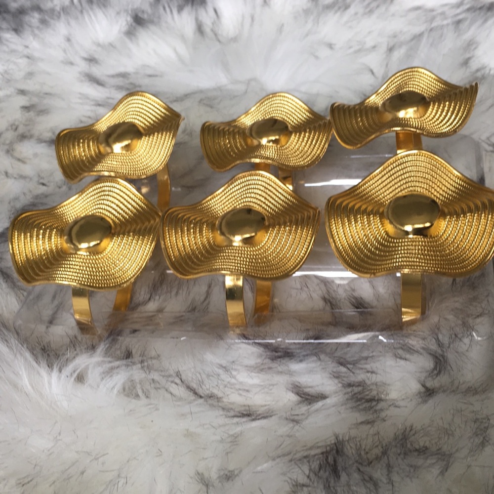 NIB 6 pcs Napkin Rings - Picture 7 of 7